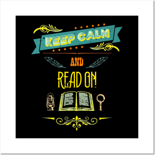 Keep Calm and Read On Vintage RC03 Posters and Art